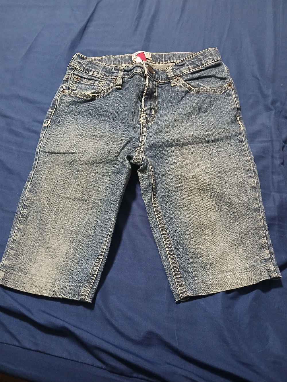 The Childrens Place Classic Blue Denim Bermuda Shorts
